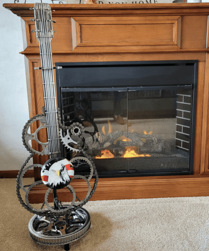 Metal Guitar Art Acoustics For Autism